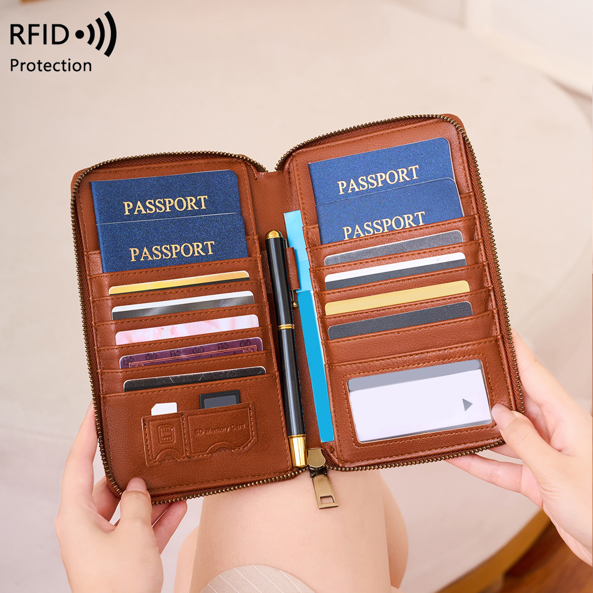 Passport Holder Rfid - 트렌디한 비행기 디자인 RFID 차단 여권