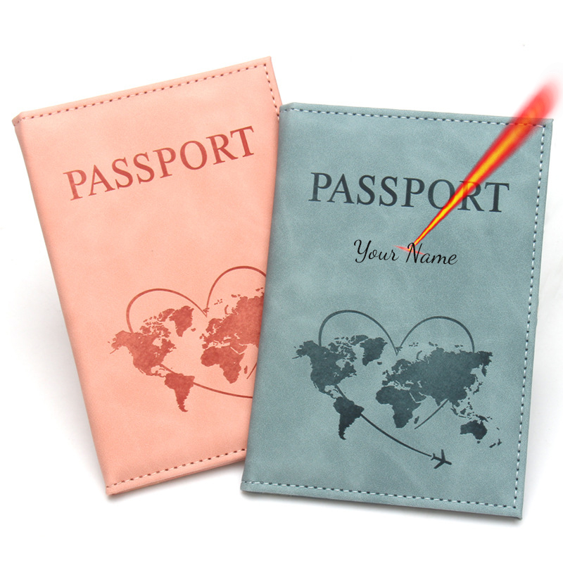 Passport Holder Rfid - 사랑스러운 지도 여권 커버 패션 여행