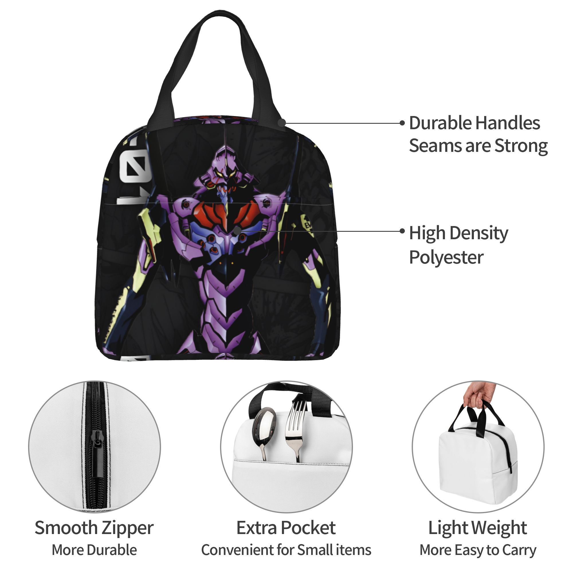Travel Accessories 2022 - E-Evangelions 열 절연 점심 가방 여성