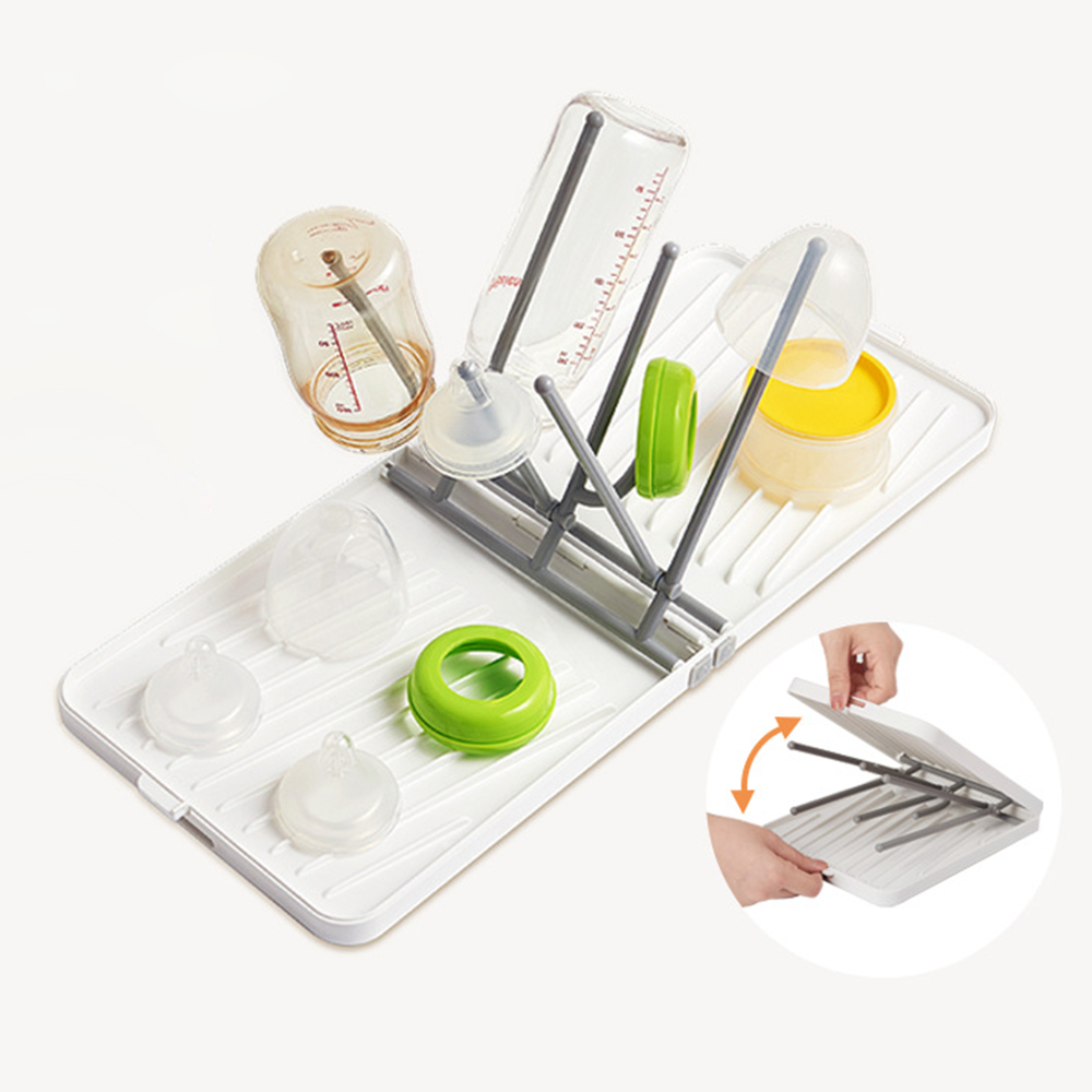 Travel Accessories For 1 Year Old - 트레이가 있는 접이식 아기 젖병 건조