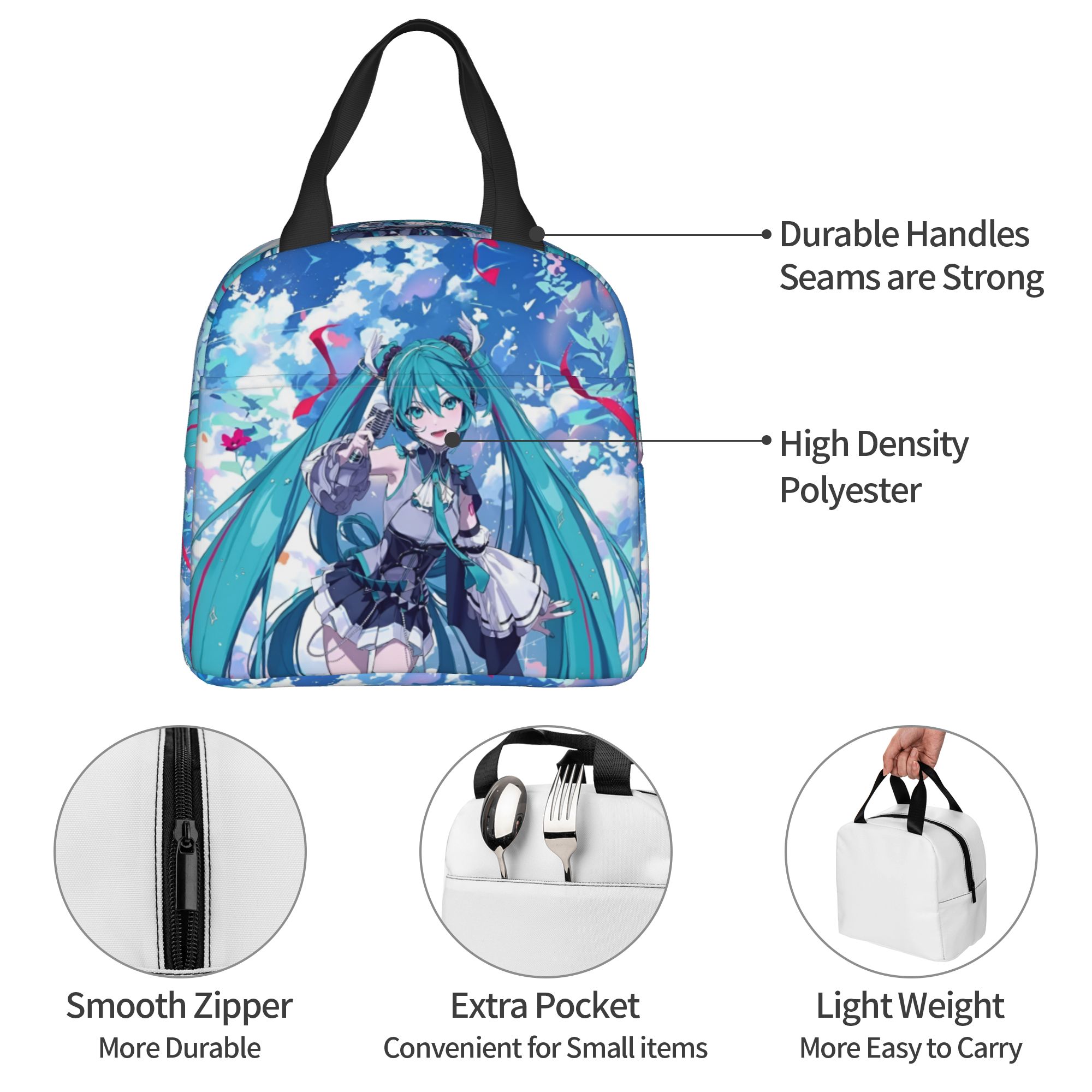 Travel Accessories 2022 - 맞춤형 H-Hatsunes 절연 도시락 가방 Mikus