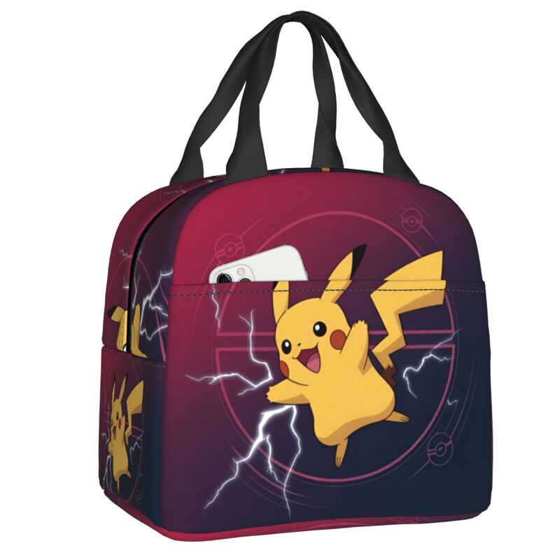 Travel Accessories 2022 - 포켓몬 P-피카츄 여성용 보온 도시락 가방,