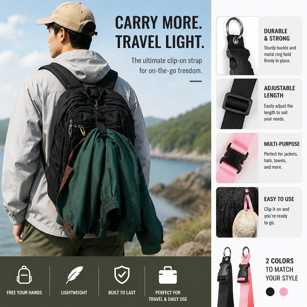 Travel Accessories Bag For Men - 휴대용 도난 방지 수하물 스트랩 내구성