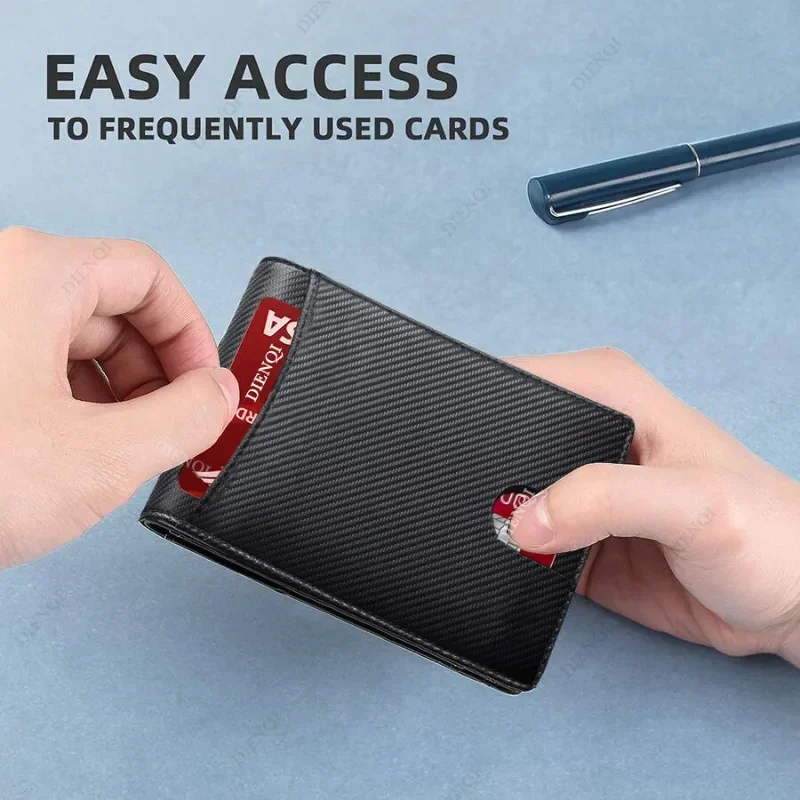 명함 지갑 신용 카드 지갑 남성용 가죽 초박형 스마트  - Passport Holder Rfid 리뷰 및 가격