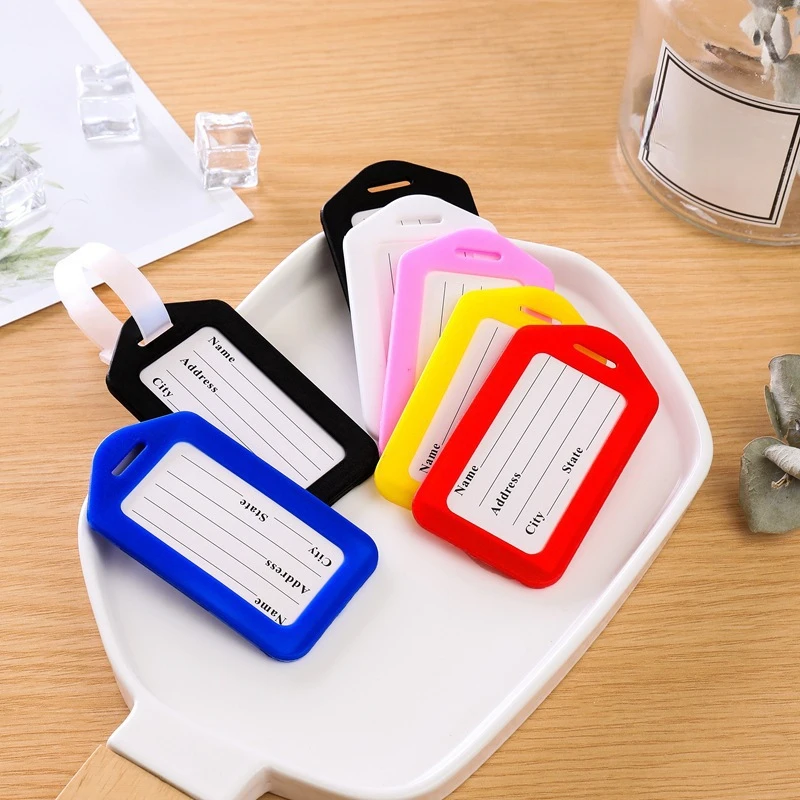 5개입 수하물 태그 탑승 배송용 플라스틱 수하물 태그  - Travel Accessories Bag For Men 리뷰 및 가격