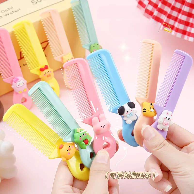 귀여운 만화 동물 어린이 헤어 빗, 둥근 이빨 헤어 브 - Travel Accessories For 1 Year Old 리뷰 및 가격