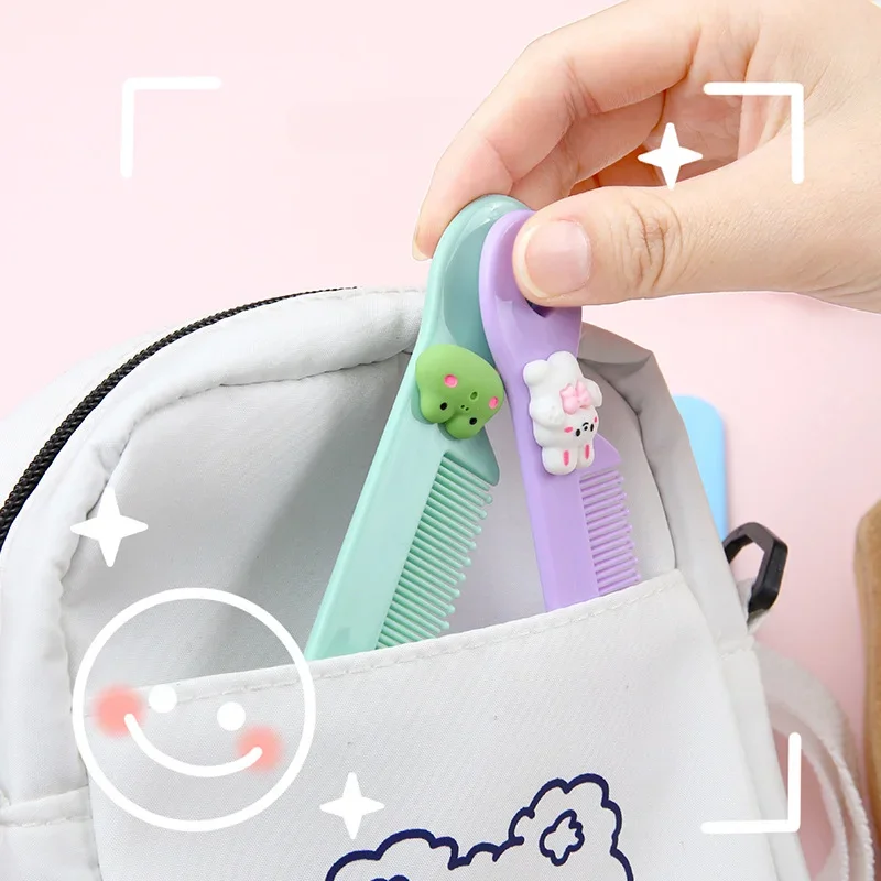 귀여운 만화 동물 어린이 헤어 빗, 둥근 이빨 헤어 브 - Travel Accessories For 1 Year Old 리뷰 및 가격