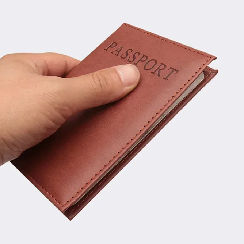 패션 여성 남성 여권 커버 Pu 가죽 솔리드 컬러 여행 - Passport Holder Rfid 리뷰 및 가격