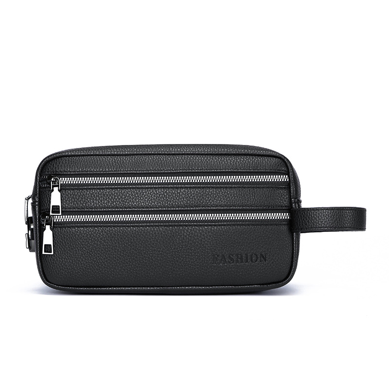 빈티지 남성용 핸드 클러치 백, 다층 지퍼 수납공간,  - Travel Accessories Box 리뷰 및 가격