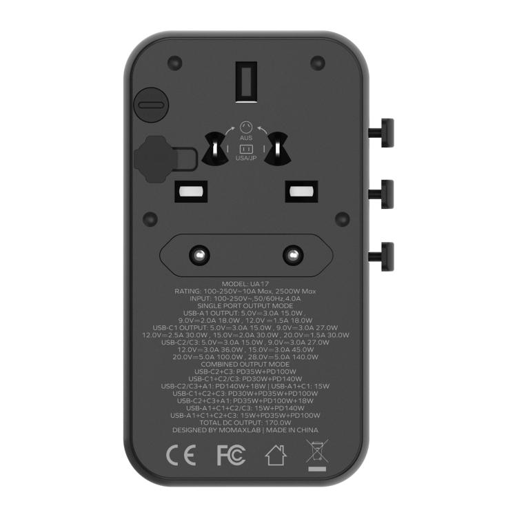 프로모션 MOMAX UA17 1-World PD170W - Travel Adapter Universal 리뷰 및 가격
