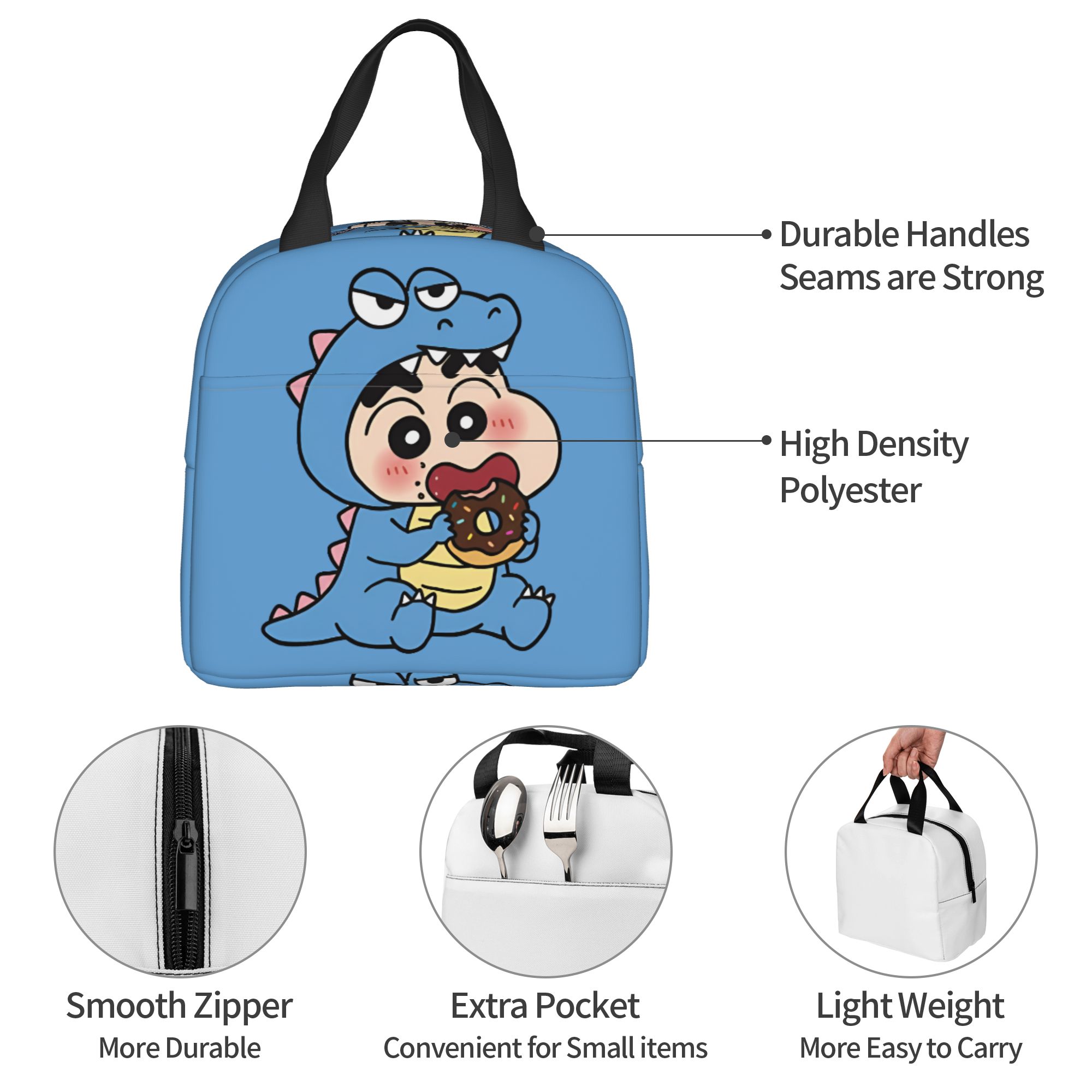 크레용 S-Shinchans 여성용 절연 점심 토트 백 - Travel Accessories 2022 리뷰 및 가격