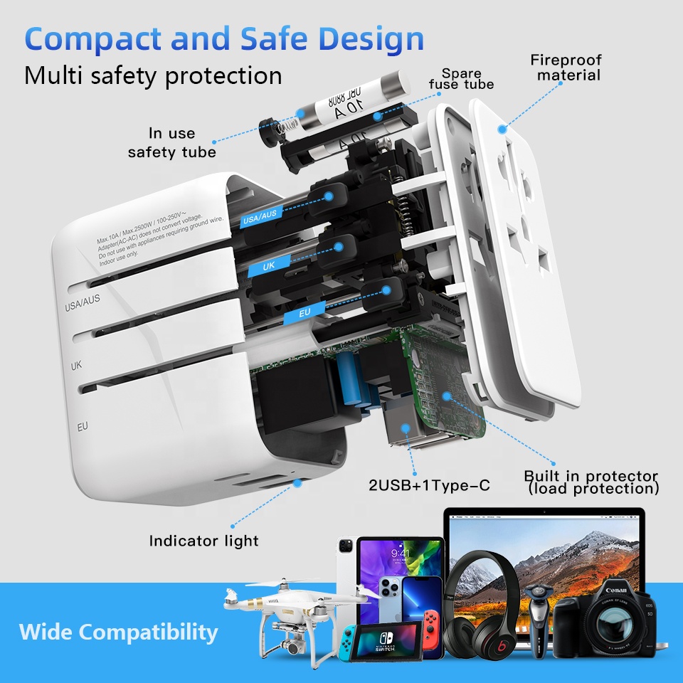 타입 C GaN 20W 충전기 멀티 플러그 벽면 소켓  - Travel Adapter Universal 리뷰 및 가격