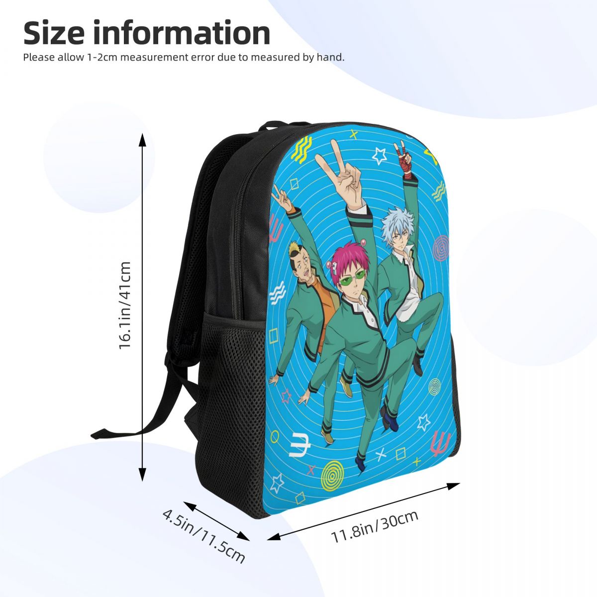 개인화 된 S-Saikies K 만화 귀여운 여행 배낭 - Travel Accessories Bag For Men 리뷰 및 가격
