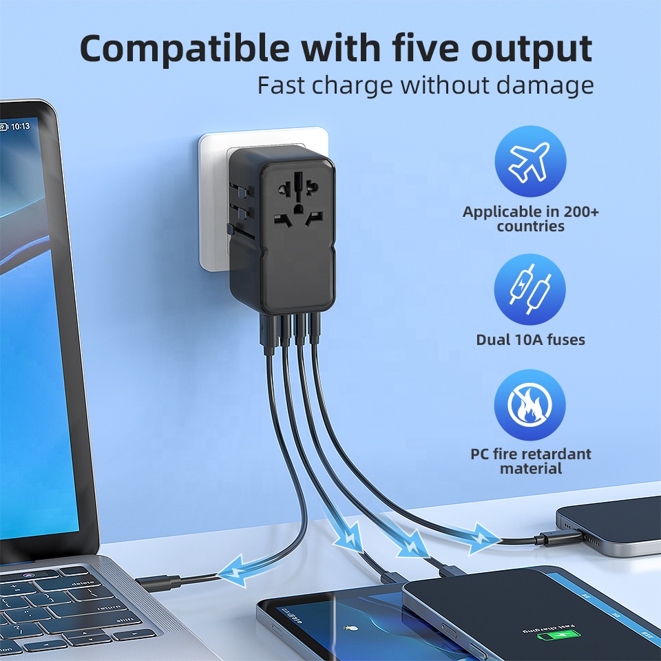 PD 170W 멀티 포트 국제 USB 전세계용 충전기  - Travel Adapter Universal 리뷰 및 가격