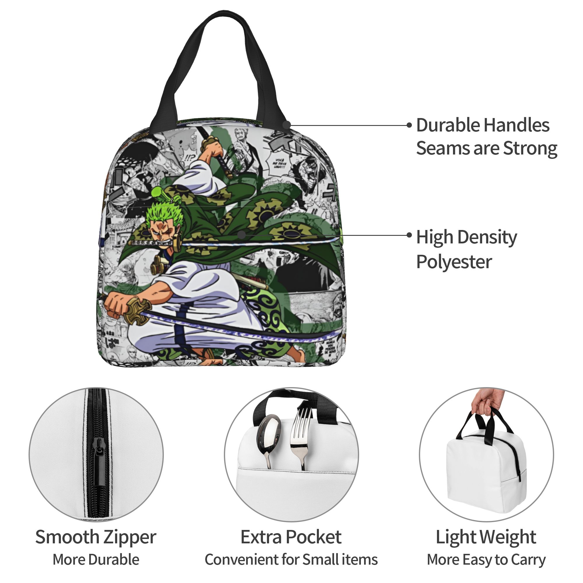 Zoro O-One P-Piece 절연 점심 토트 백  - Travel Accessories 2022 리뷰 및 가격
