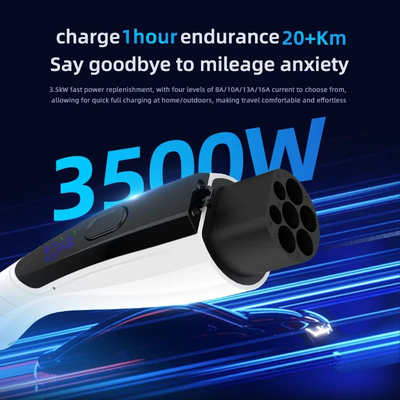 신형 3.5KW 16A GB/T20234 EV 휴대용  - Travel Adapter Universal 리뷰 및 가격