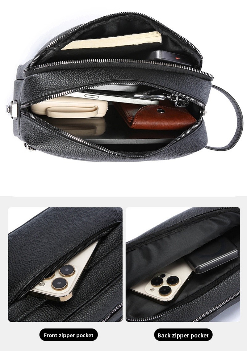 빈티지 남성용 핸드 클러치 백 대용량 손목 휴대용 파우 - Travel Accessories Box 리뷰 및 가격
